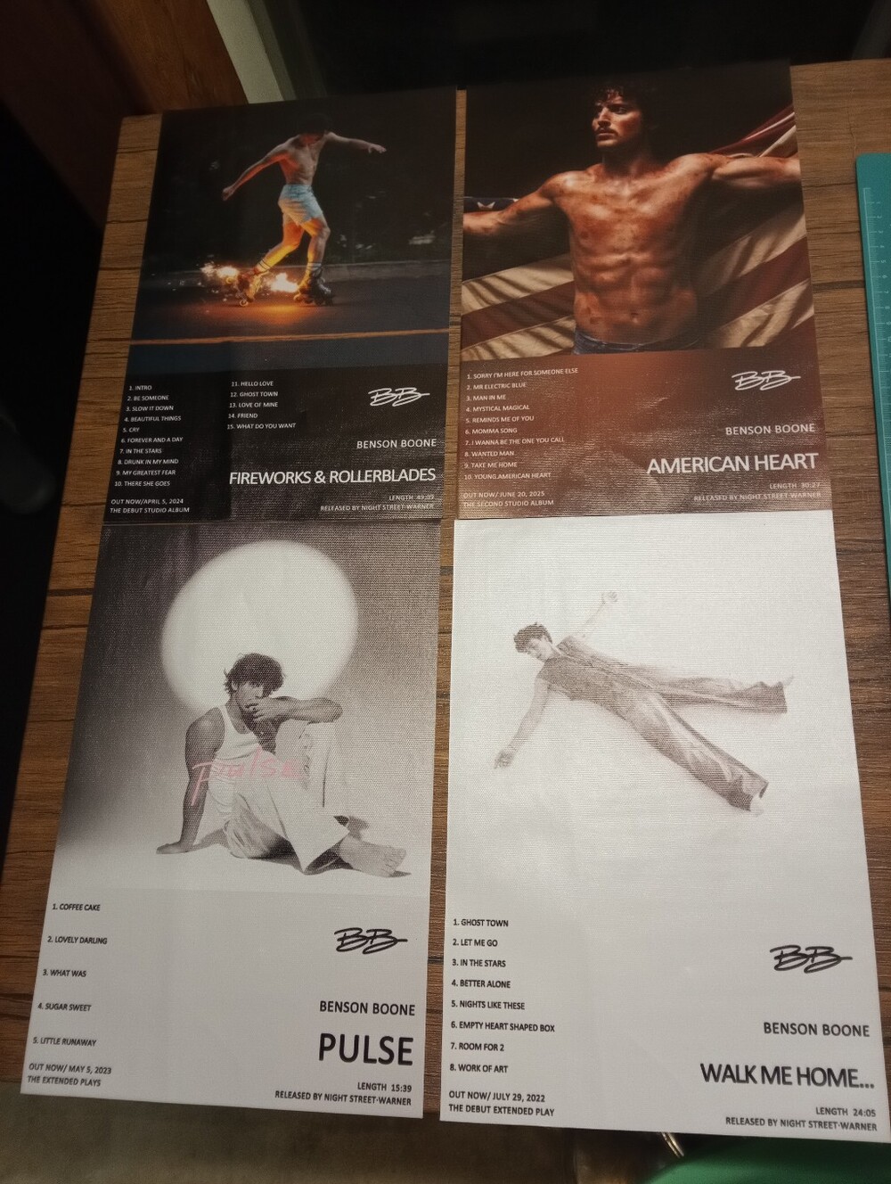 Benson Boone Album Covers Canvas Prints NIP